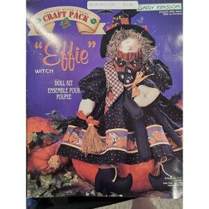 1996 Daisy Kingdom "Effie Witch" Doll Kit - Stitch 'N Stuff Craft Pack #32202